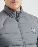 QUILTED WATER RESISTANT TOGS PUFFER IN GRAY