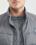 QUILTED WATER RESISTANT TOGS PUFFER IN GRAY