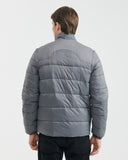 QUILTED WATER RESISTANT TOGS PUFFER IN GRAY