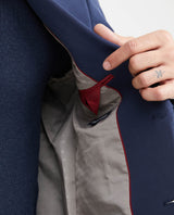 Men's Knit Fabric Blazer with Functional Pockets - Blue 621G001 - 4