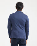 Men's Knit Fabric Blazer with Functional Pockets - Blue 621G001 - 5