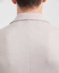 Men's Knit Fabric Blazer with Functional Pockets - Beige 621G001 - 5