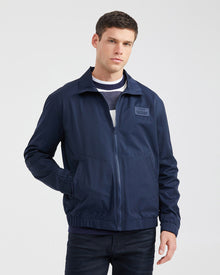 HIGH NECK JACKET IN BLUE