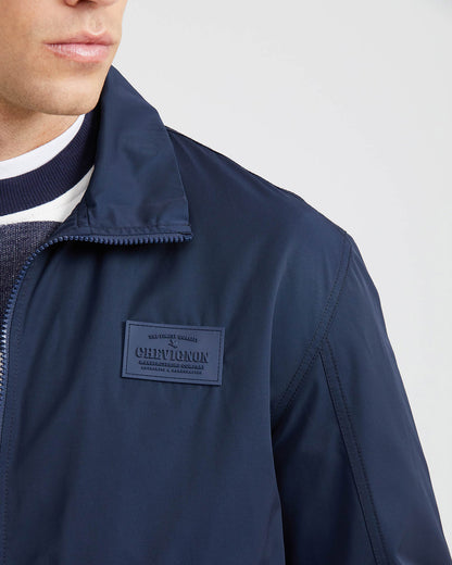 HIGH NECK JACKET IN BLUE