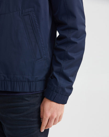 HIGH NECK JACKET IN BLUE