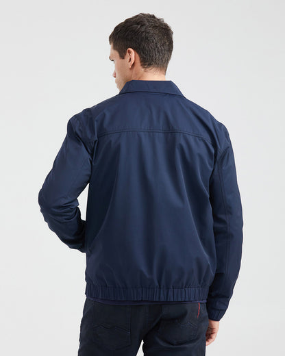 HIGH NECK JACKET IN BLUE