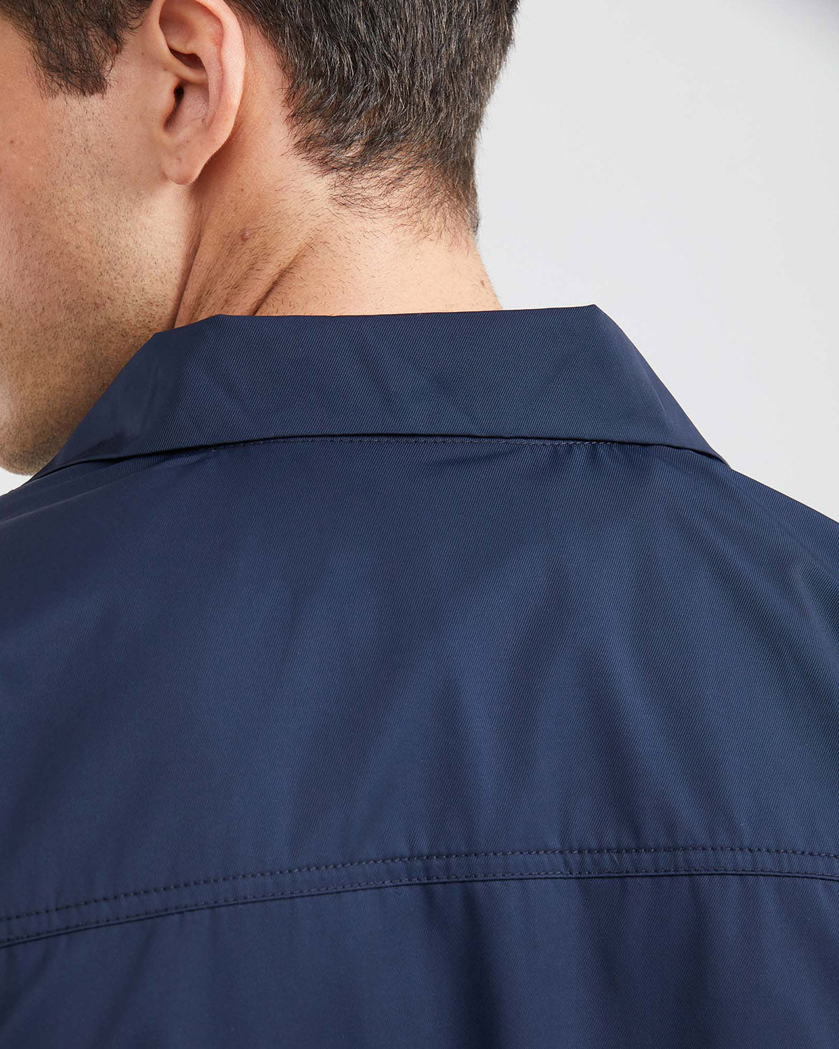 HIGH NECK JACKET IN BLUE