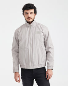 HIGH NECK JACKET IN BEIGE
