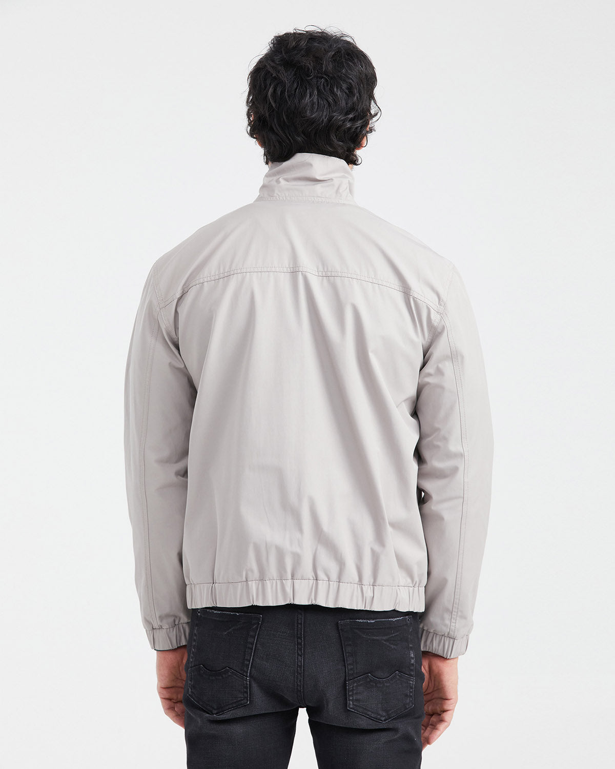 HIGH NECK JACKET IN BEIGE