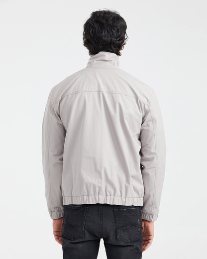 HIGH NECK JACKET IN BEIGE