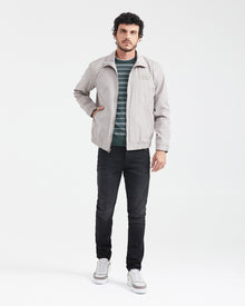 HIGH NECK JACKET IN BEIGE