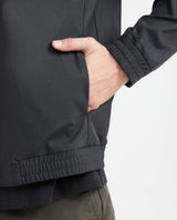 Men's Windbreaker Jacket with Hood - Black 621G008 - 3