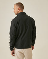 Mens Bomber Jacket High Collar Cloth Cotton Elastane Utilitarian Set Printed Duck Lining - Black 63_621H001_NEG194004_6