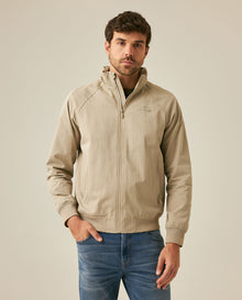 Mens Jacket High Collar Foldable Hood Cotton Polyamide Polyester - Gray 63_621H002_GRI161107_0