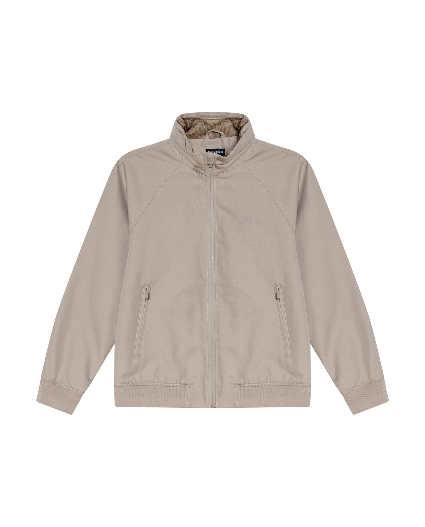 Mens Jacket High Collar Foldable Hood Cotton Polyamide Polyester - Gray 63_621H002_GRI161107_3
