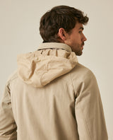 Mens Jacket High Collar Foldable Hood Cotton Polyamide Polyester - Gray 63_621H002_GRI161107_7