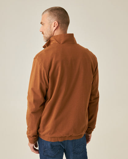 Mens Jacket Reversible High Collar Windbreaker Cotton Polyester - Black 63_621H003_NEG194004_6