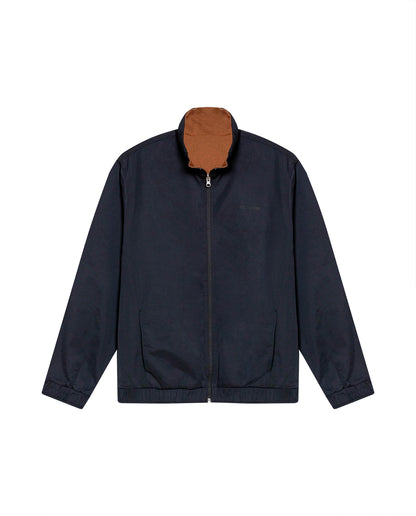 Mens Jacket Reversible High Collar Windbreaker Cotton Polyester - Black 63_621H003_NEG194004_8