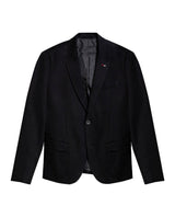 Mens Blazer Knitwear Cotton Polyester Honeycomb Effect Duck Pin - Black 63_621H007_NEG194007_3
