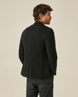 Mens Blazer Knitwear Cotton Polyester Honeycomb Effect Duck Pin - Black 63_621H007_NEG194007_6