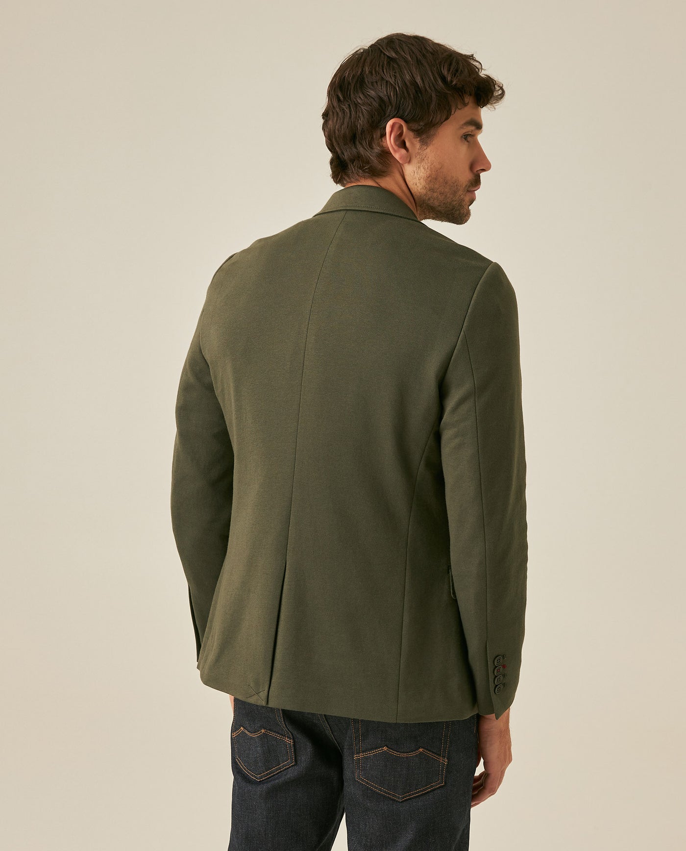 Mens Blazer Knitwear Cotton Polyester Honeycomb Effect Duck Pin - Green 63_621H007_VER190414_6