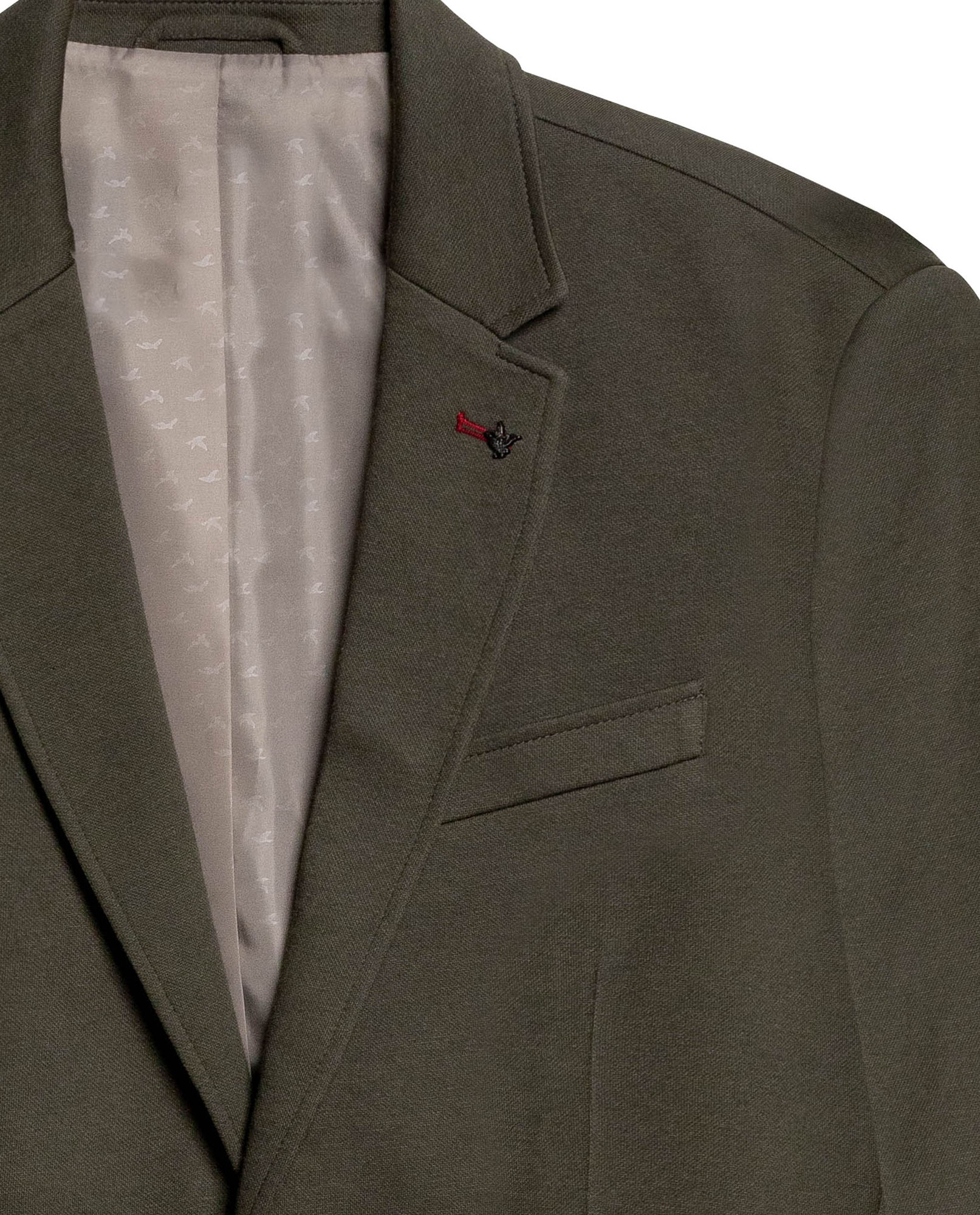 Mens Blazer Knitwear Cotton Polyester Honeycomb Effect Duck Pin - Green 63_621H007_VER190414_8