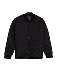 Mens Jacket Quilted Diamond Polyester Cotton Duck Print Lining - Black 63_621H009_NEG194004_3