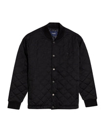 Mens Jacket Quilted Diamond Polyester Cotton Duck Print Lining - Black 63_621H009_NEG194004_3