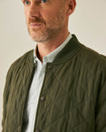 Mens Jacket Quilted Diamond Polyester Cotton Duck Print Lining - Green 63_621H009_VER190414_5