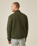 Mens Jacket Quilted Diamond Polyester Cotton Duck Print Lining - Green 63_621H009_VER190414_6