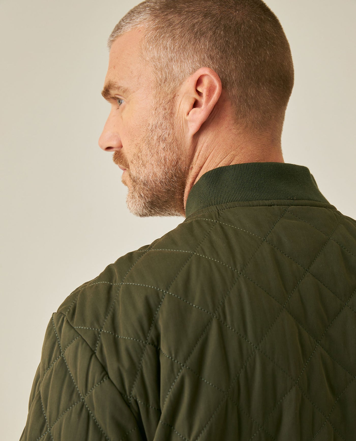 Mens Jacket Quilted Diamond Polyester Cotton Duck Print Lining - Green 63_621H009_VER190414_7