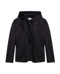Mens Blazer Removable Hood Polyester Cotton Elastane Removable Internal Piece - Black 63_621H050_NEG194007_3