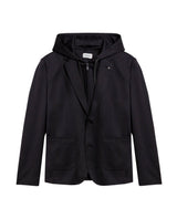 Mens Blazer Removable Hood Polyester Cotton Elastane Removable Internal Piece - Black 63_621H050_NEG194007_3