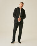 Mens Blazer Removable Hood Polyester Cotton Elastane Removable Internal Piece - Black 63_621H050_NEG194007_4