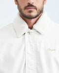 Men's Aviator Jacket Removable Sherpa Collar Diamond Quilted Lining 622E003 - 3