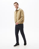 SHERPA NECK JACKET IN BEIGE