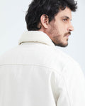 Men's Aviator Jacket Removable Sherpa Collar Diamond Quilted Lining 622E003 - 5