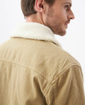 Men's Aviator Jacket Removable Sherpa Collar Diamond Quilted Lining 622E003 - 7