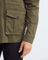 Men's Utility Jacket Semi-Waterproof Cotton Stretch PVC Appliqué 622F003 - 5