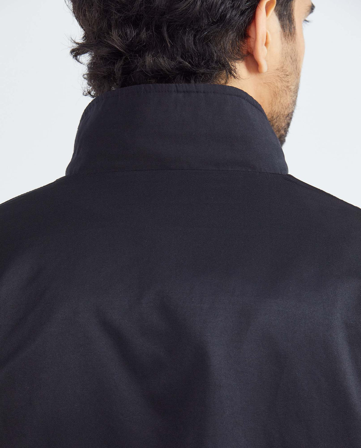 Men's Reversible Double-Face Jacket Stowable Hood Ribbed Details - 2