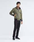 Men's Reversible Double-Face Jacket Stowable Hood Ribbed Details - 3