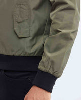 Men's Reversible Double-Face Jacket Stowable Hood Ribbed Details - 7