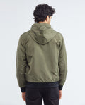Men's Reversible Double-Face Jacket Stowable Hood Ribbed Details - 8