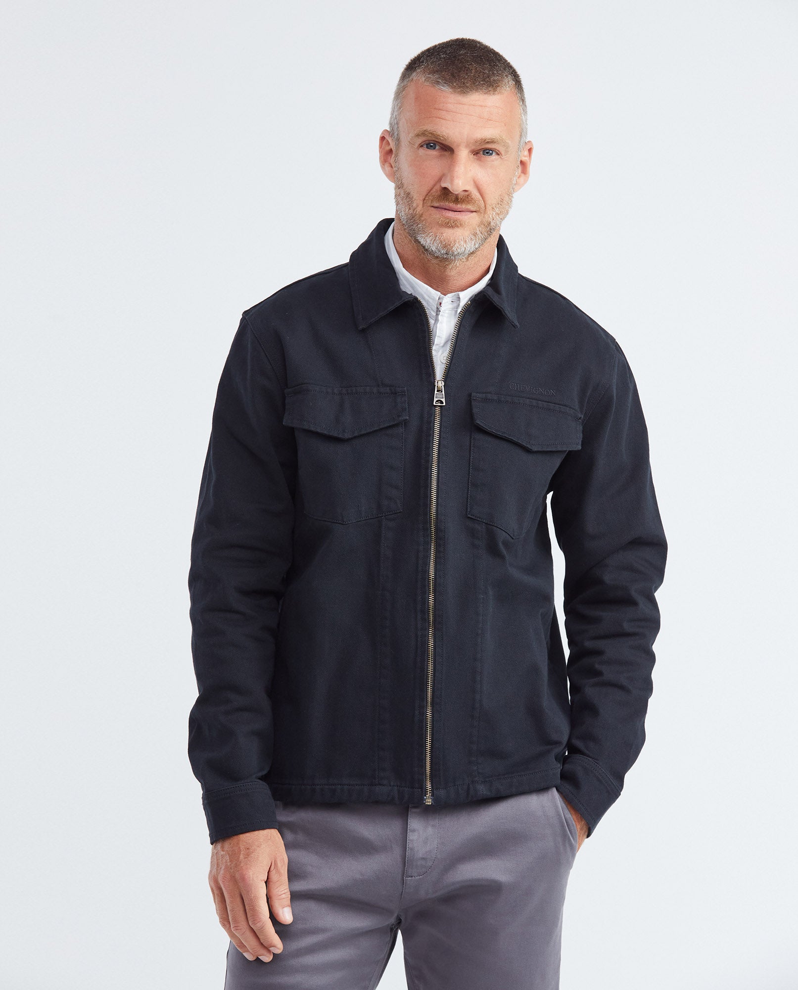 Men's Regular Fit-Jackets - Black - 1
