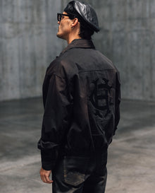 Mens Oversized Lightweight Bomber Jacket - Special Collection - Black 63_624H500_NEG194007_0