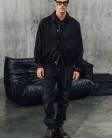 Mens Oversized Lightweight Bomber Jacket - Special Collection - Black 63_624H500_NEG194007_4