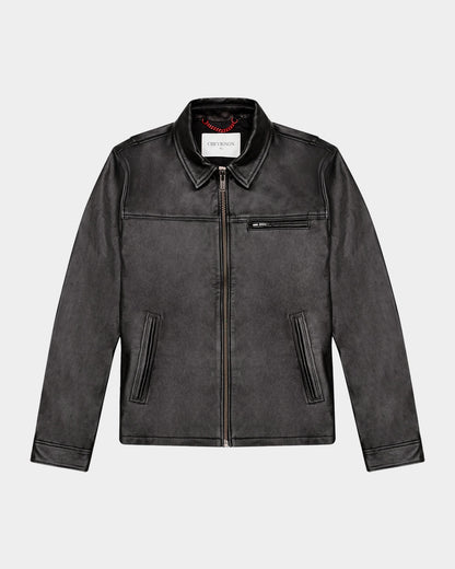 BLOUSON BIKE JACKET IN CHARCOAL