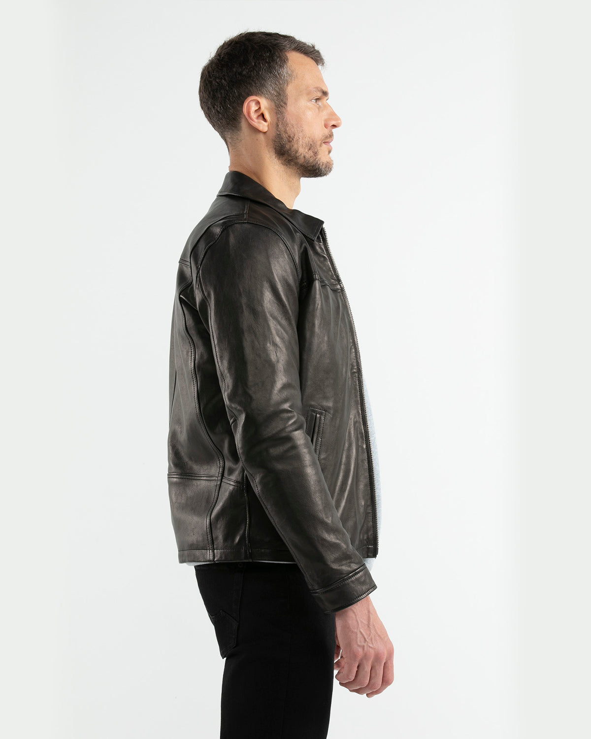 BLOUSON BIKE JACKET IN BLACK