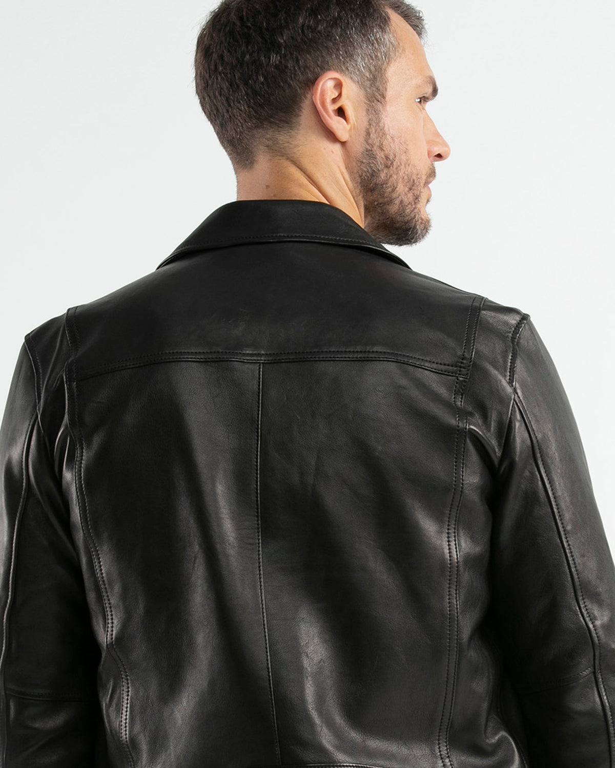 BLOUSON BIKE JACKET IN BLACK