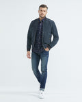 Men's Teddy Jacket Calfskin High Collar - 1